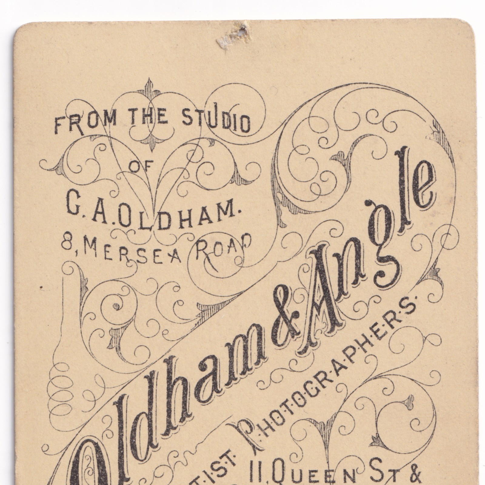 CDV: CDV: Young Woman, Pulled-Back Hair, Braided. G. A. Oldham, Colchester Card.: catalogue image 15