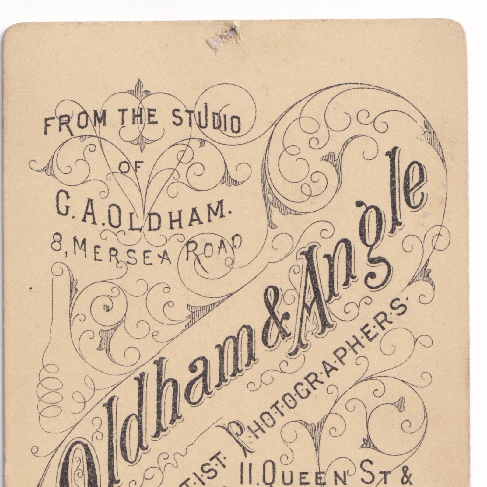 CDV: CDV: Young Woman, Pulled-Back Hair, Braided. G. A. Oldham, Colchester Card.: catalogue image 16