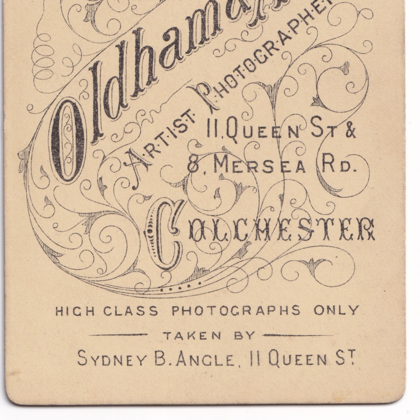 CDV: CDV: Young Woman, Pulled-Back Hair, Braided. G. A. Oldham, Colchester Card.: catalogue image 17