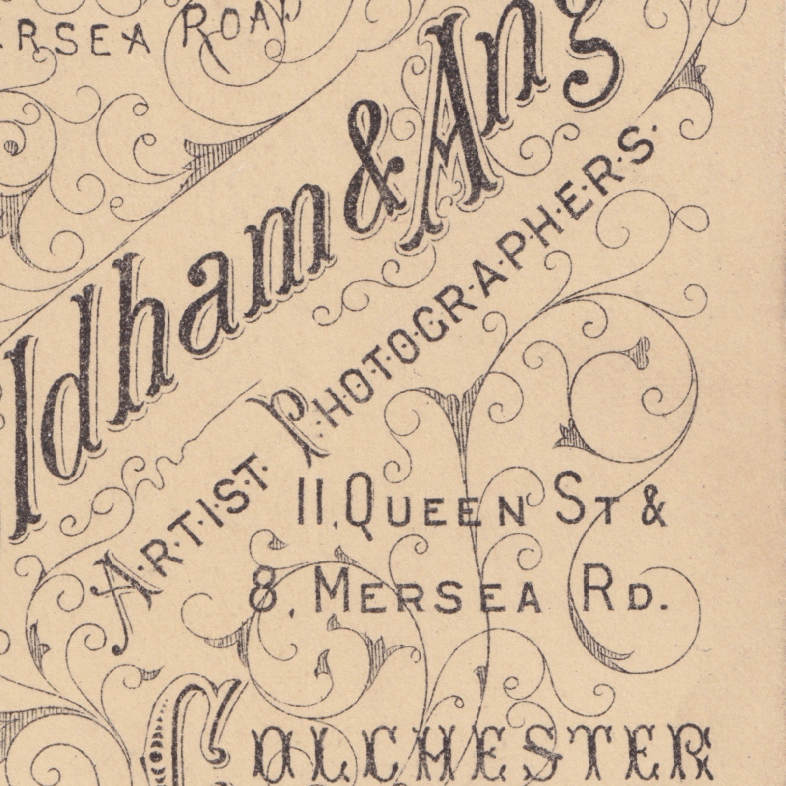 CDV: CDV: Young Woman, Pulled-Back Hair, Braided. G. A. Oldham, Colchester Card.: catalogue image 22