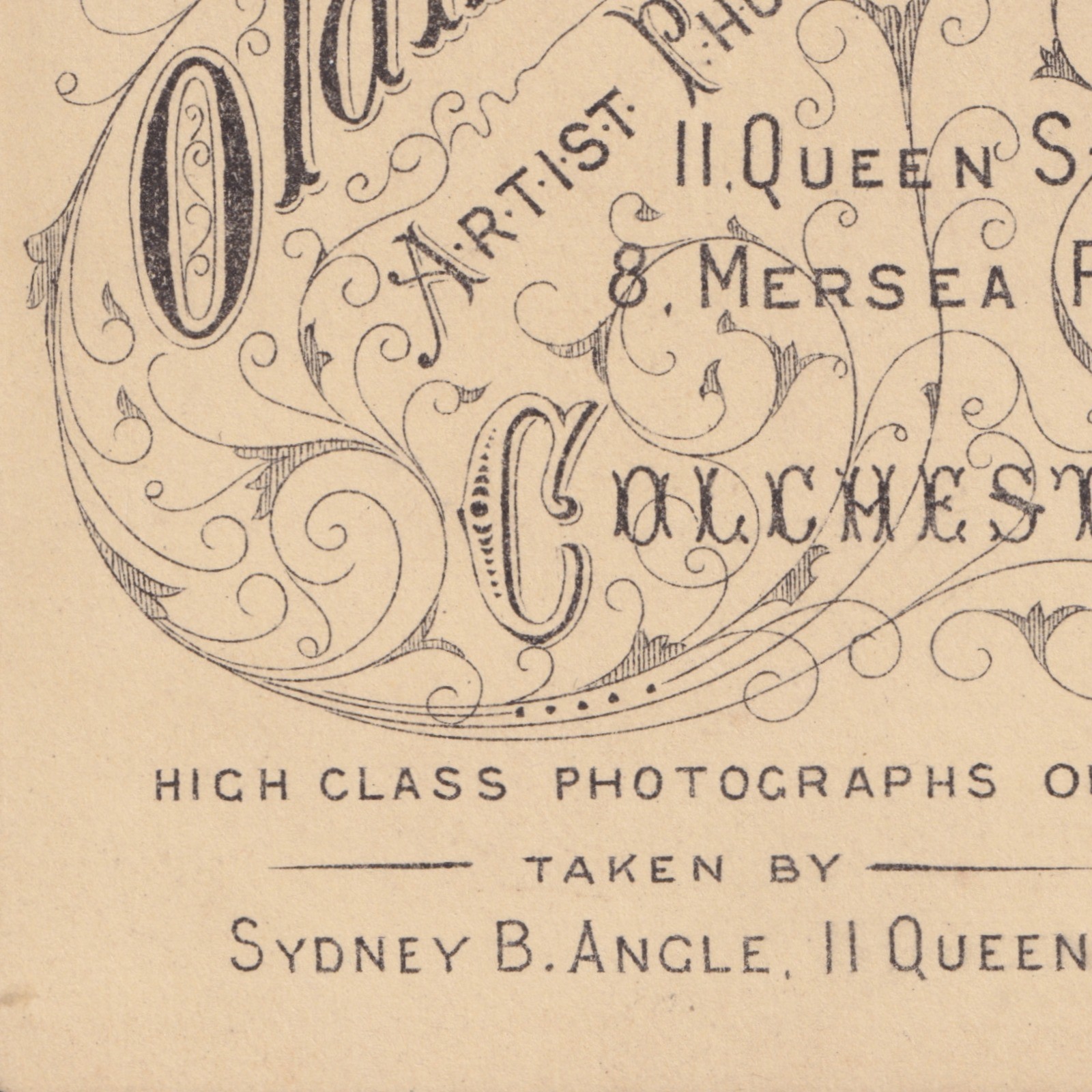 CDV: CDV: Young Woman, Pulled-Back Hair, Braided. G. A. Oldham, Colchester Card.: catalogue image 23