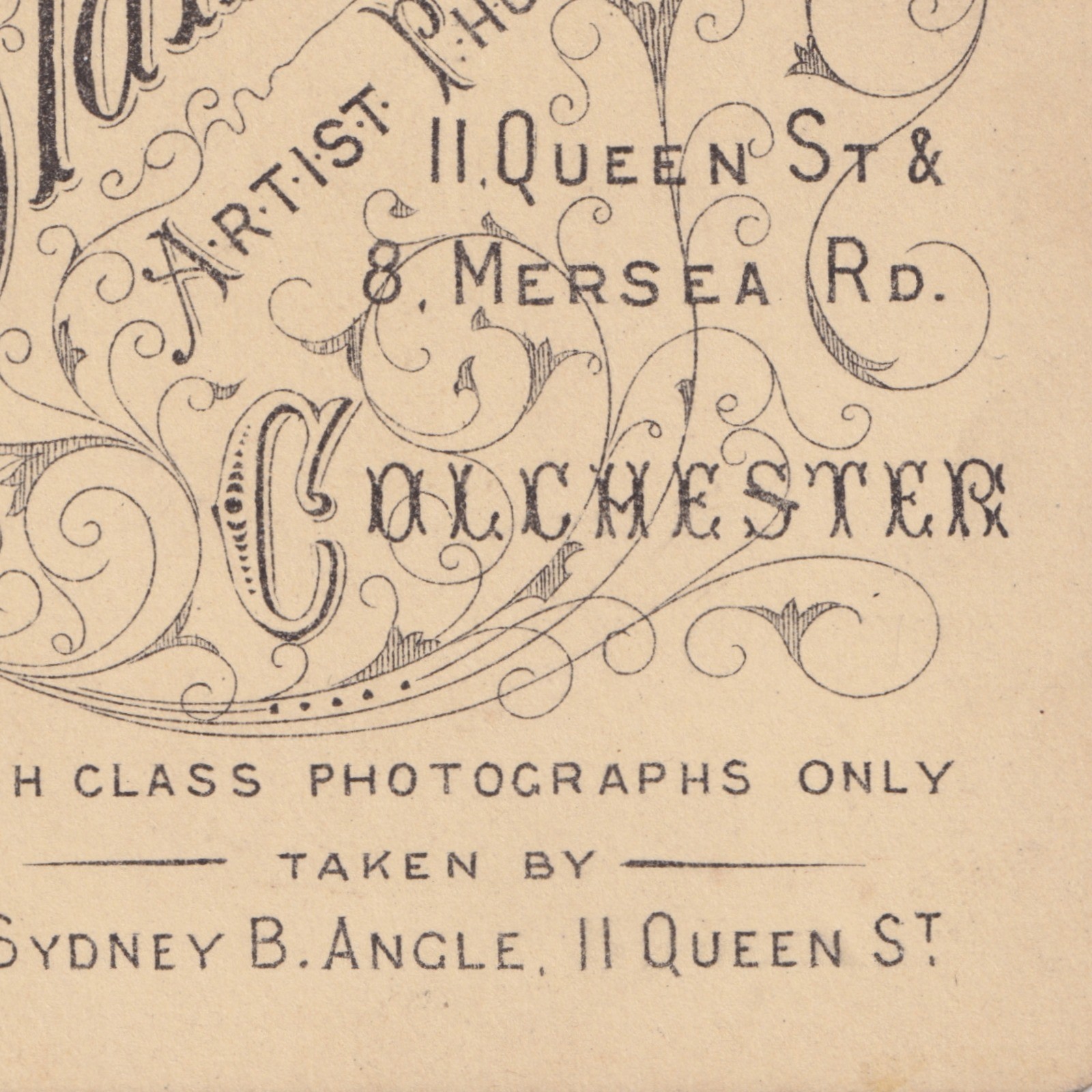 CDV: CDV: Young Woman, Pulled-Back Hair, Braided. G. A. Oldham, Colchester Card.: catalogue image 24