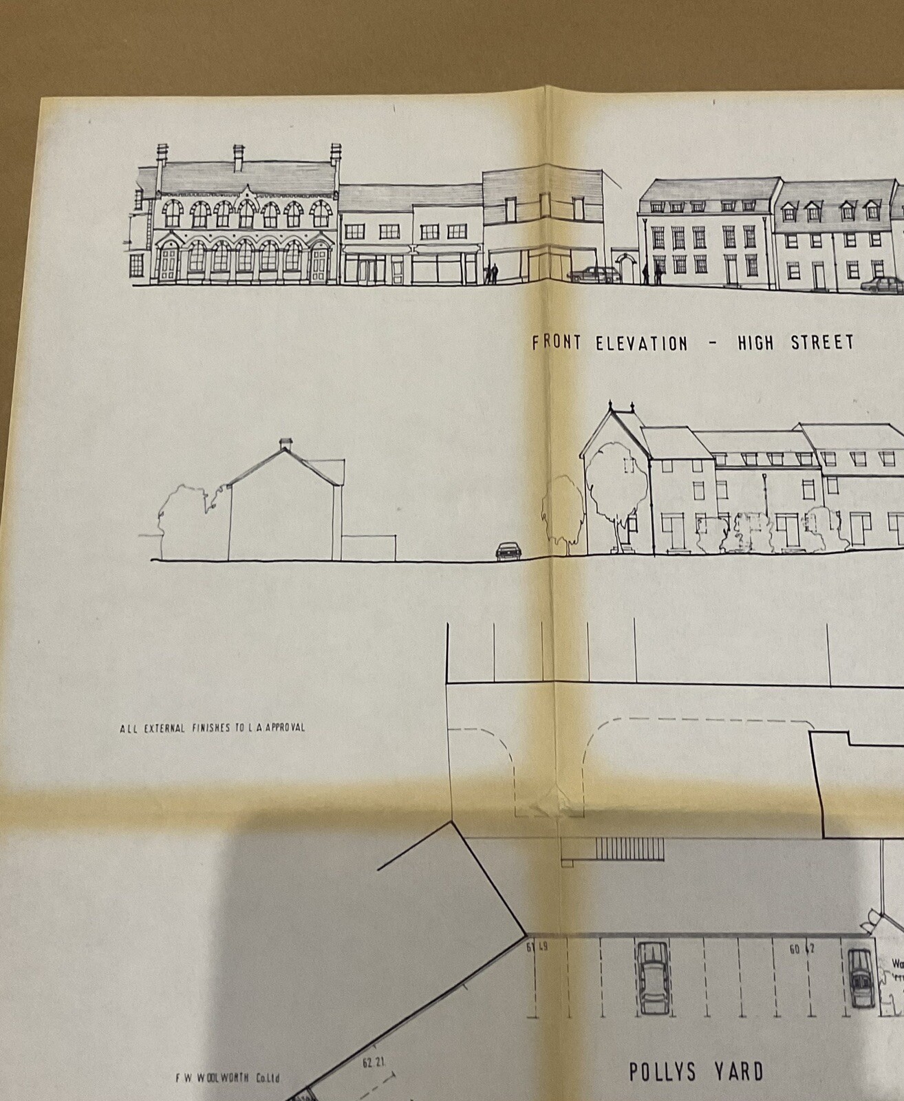 Ephemera: Newport Pagnell Interest. High Street Residential Development Layout Map.: catalogue image 2
