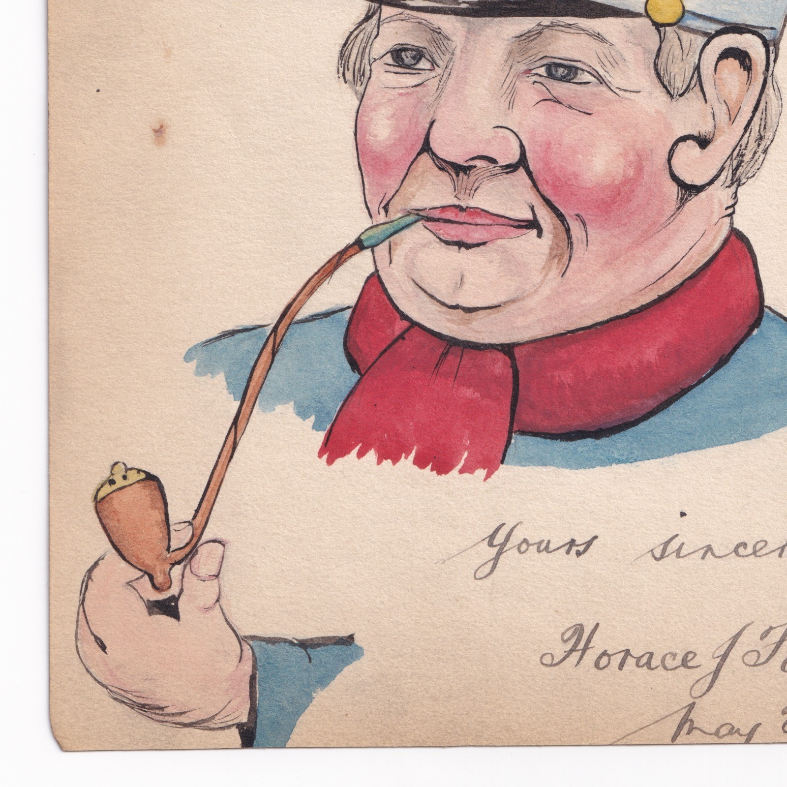 Ephemera: Old Illustration, titled A Dutchman Really Happy by a HORACE J FORD.: catalogue image 5