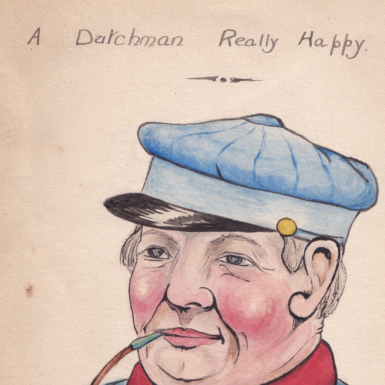 Ephemera: Old Illustration, titled A Dutchman Really Happy by a HORACE J FORD.: catalogue image 6