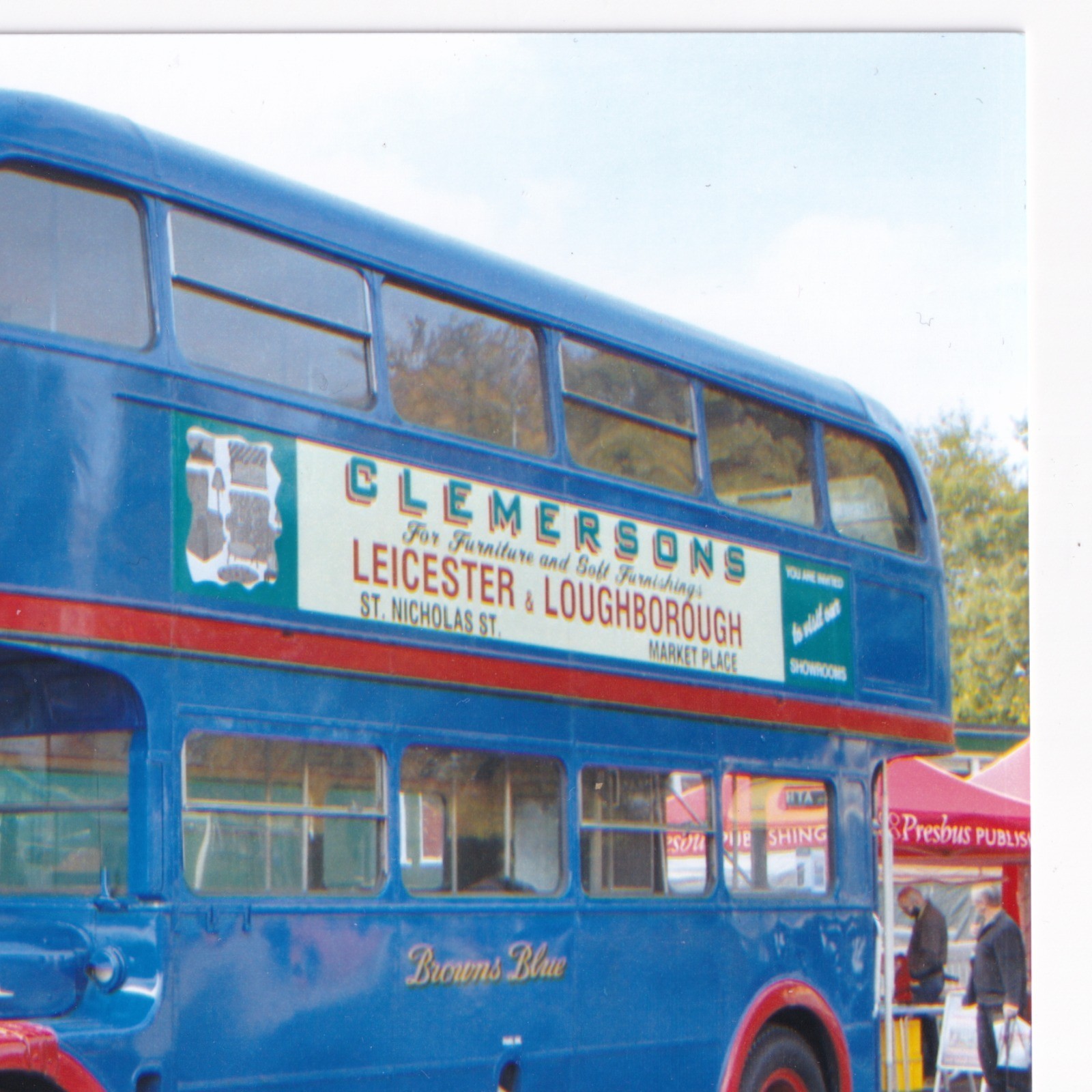 Photograph: Photograph: Vintage Bus, Reg KLB 596, CLEMERSONS Leicester, Loughborough Advert.: catalogue image 5