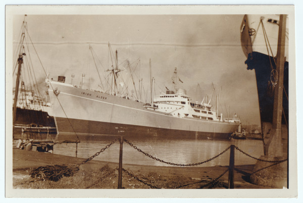Photograph: Old Photograph, Irish Alder Ship at Birkenhead, 1957.: catalogue image 1
