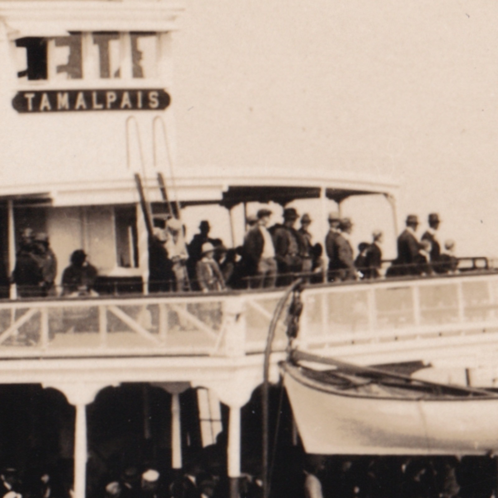 Photograph: Old Photograph, Northwestern Pacific Ferry, Tamalpais.: catalogue image 6