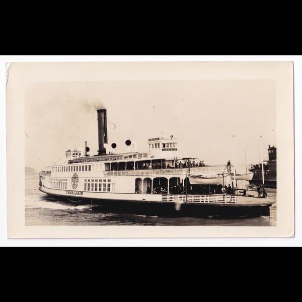 Photograph: Old Photograph, Northwestern Pacific Ferry, Tamalpais.: catalogue image 1