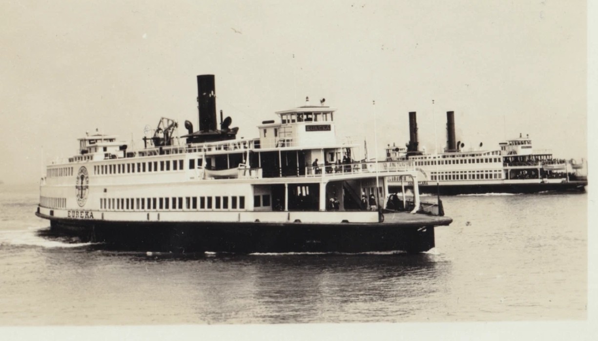Photograph: Old Photograph, Northwestern Pacific R.R. ferry Eureka about 1923: catalogue image 8