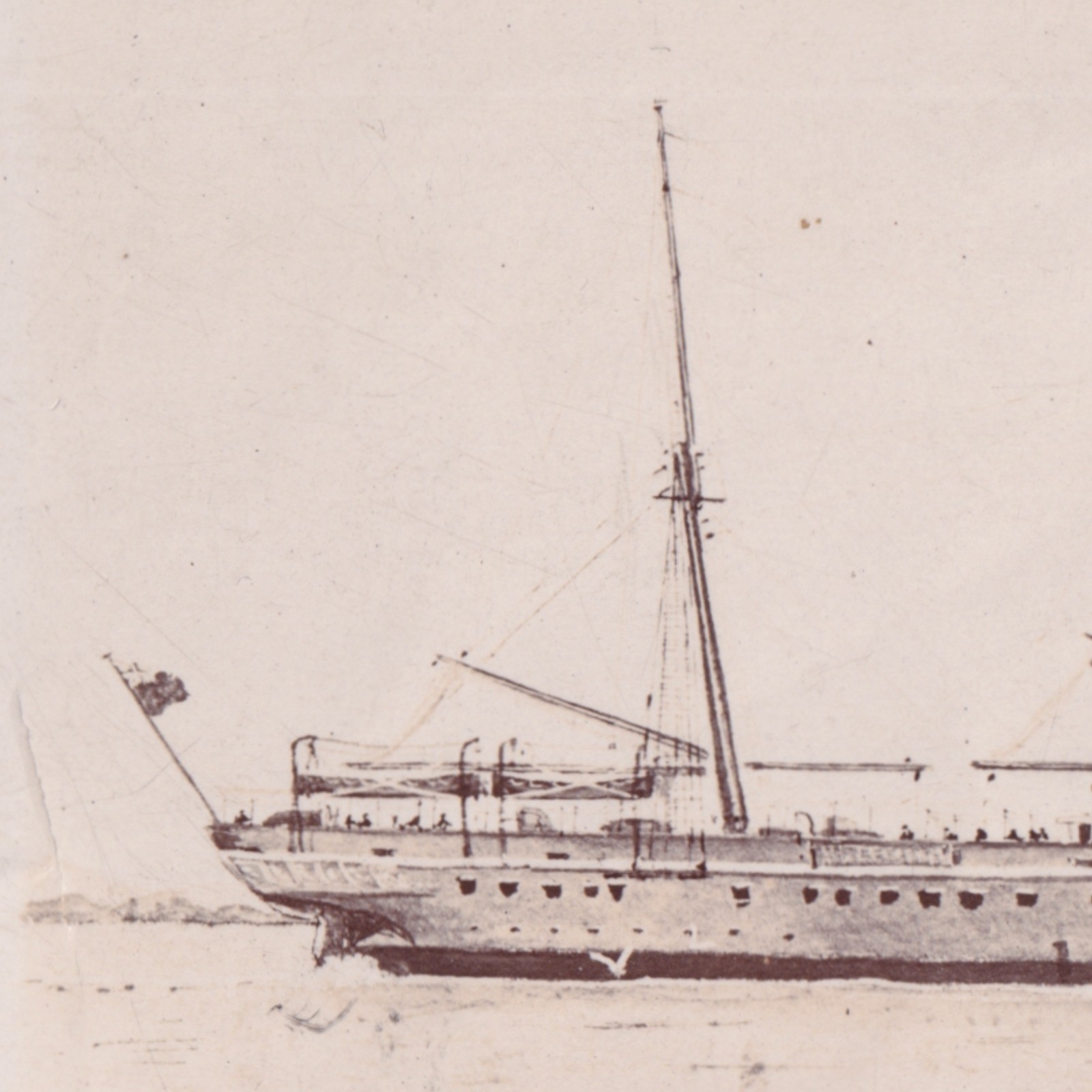Photograph: Photograph: Ship or Boat. Poonah 1875.: catalogue image 4