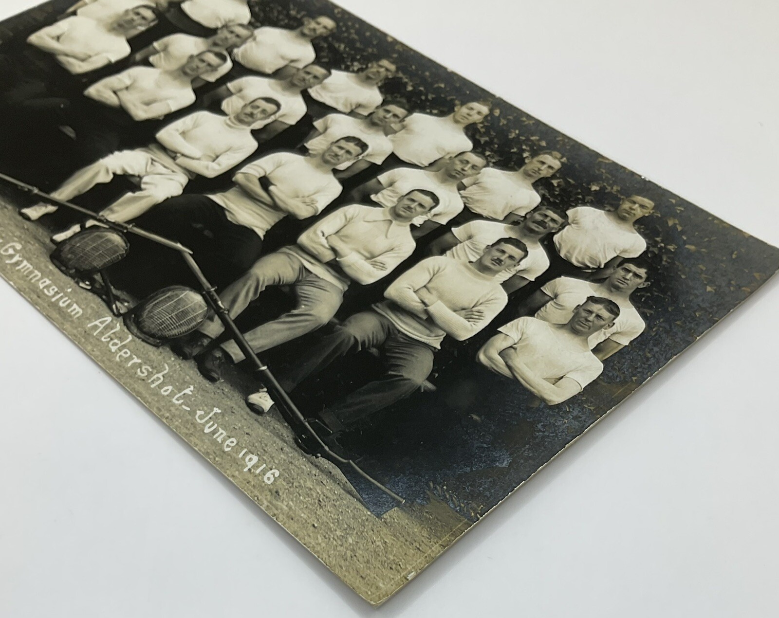 Postcard: Old Postcard, Aldershot Gymnasium, June 1916, No 5. Real Photograph.: catalogue image 8