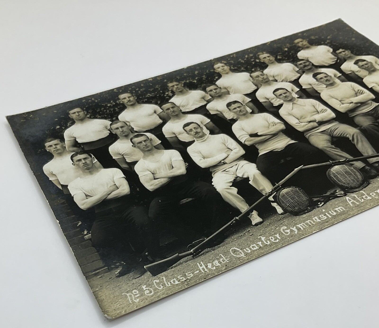 Postcard: Old Postcard, Aldershot Gymnasium, June 1916, No 5. Real Photograph.: catalogue image 9