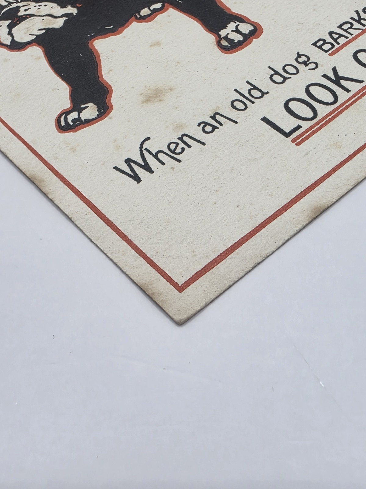 Postcard: Postcard: British Bulldog, When An Old Dog Barks, Look Out.: catalogue image 5