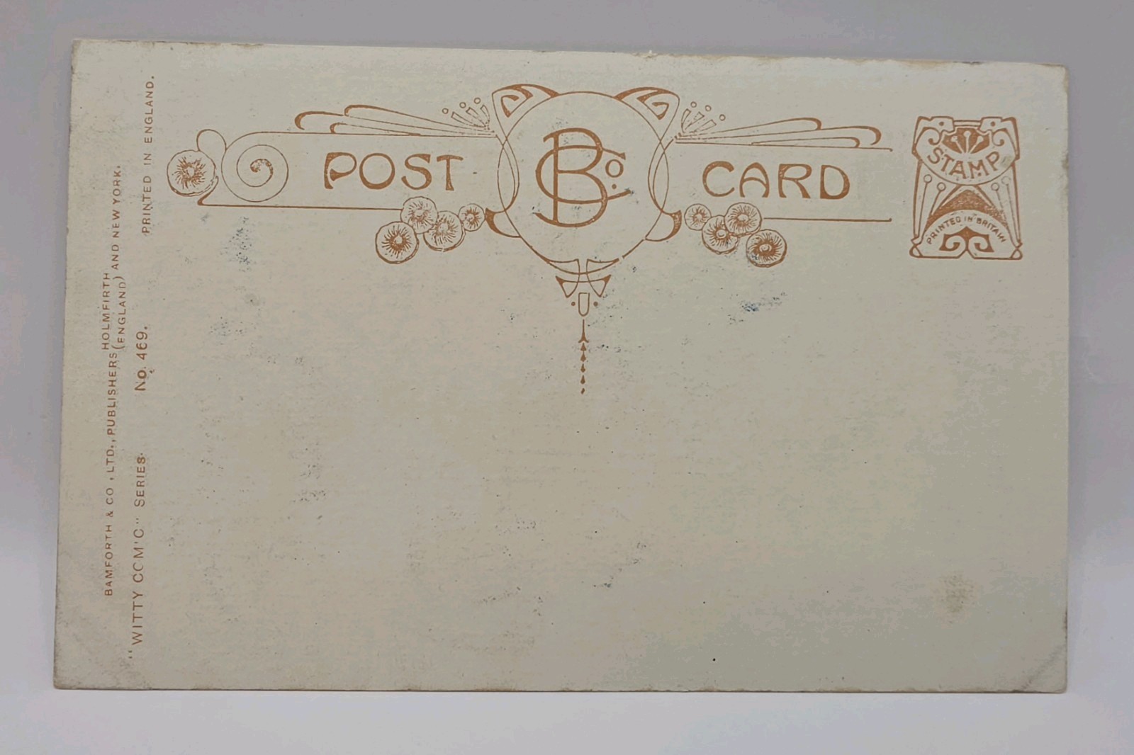 Postcard: Postcard, Comic Shortgage of SUGAR SOS. D. TEMPEST.: catalogue image 2