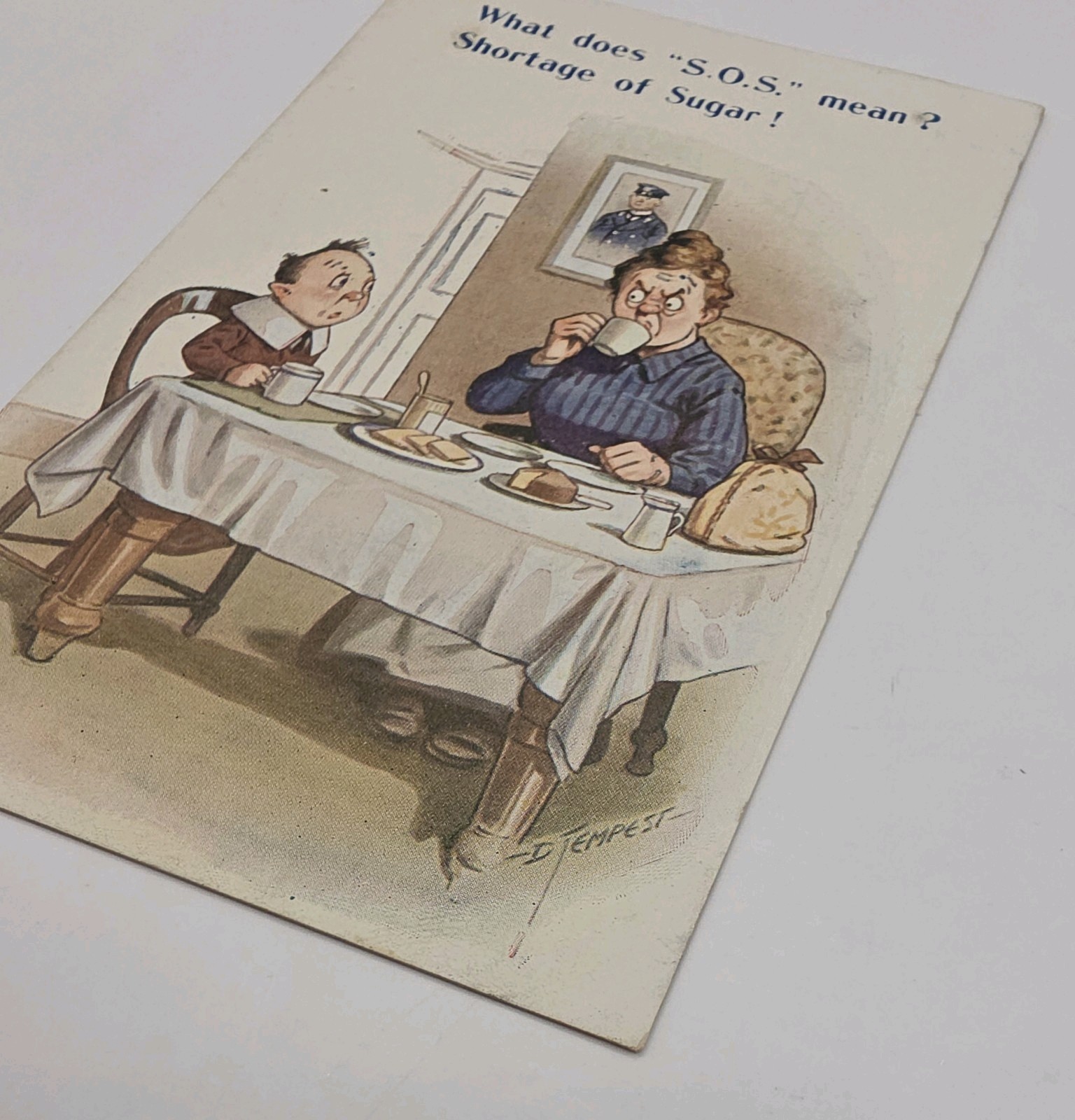 Postcard: Postcard, Comic Shortgage of SUGAR SOS. D. TEMPEST.: catalogue image 3