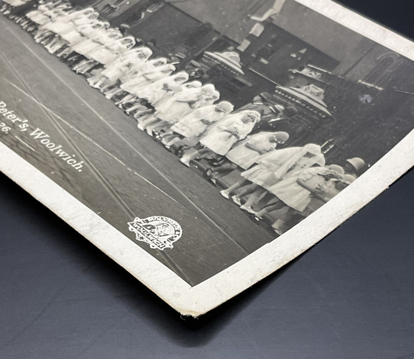 Postcard: Postcard, Corpus Christi Procession St Peter’s, Woolwich, 1926, Real Photo.: catalogue image 3