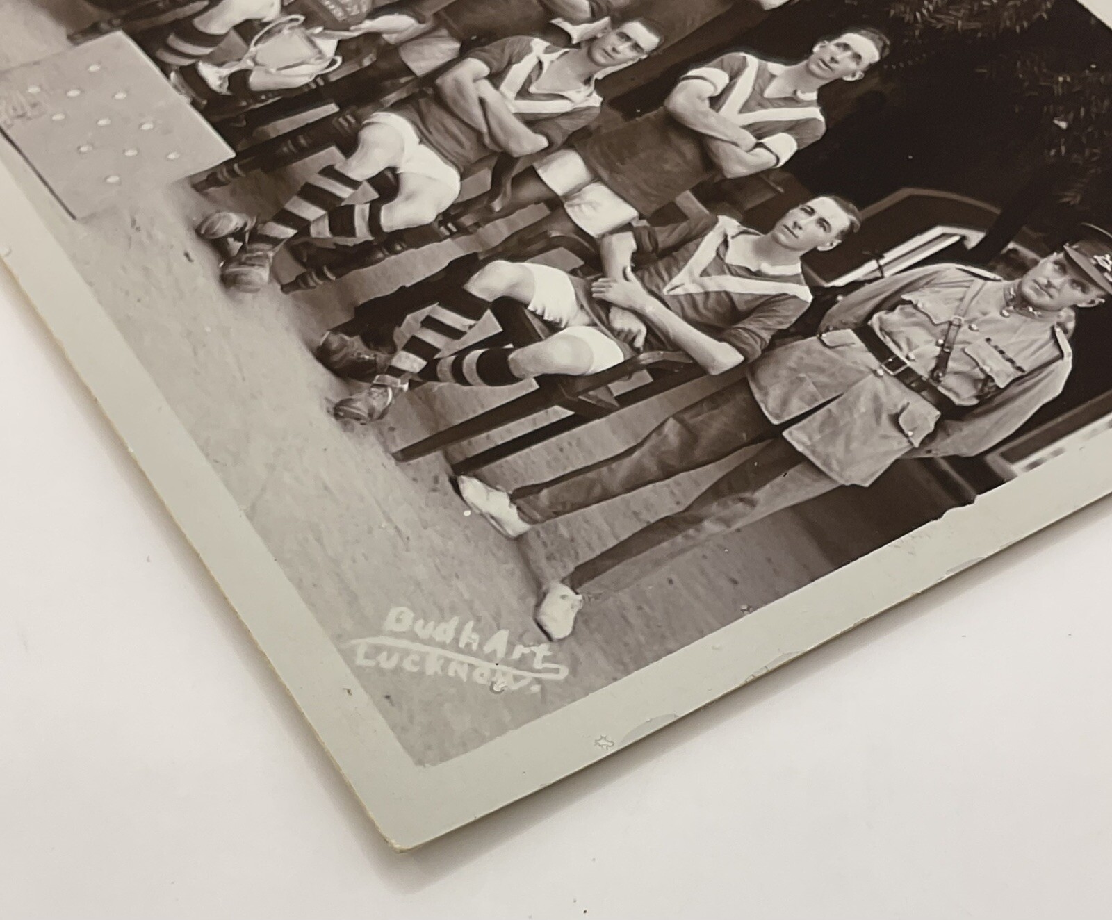 Postcard: Vintage Postcard, Football Team And Soldier, LUCKNOW, INDIA.: catalogue image 5