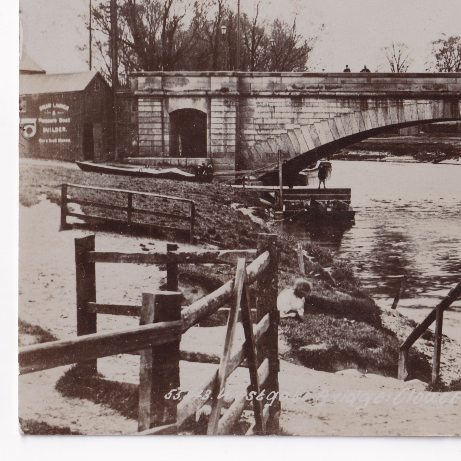 Postcard: Postcard: Gloucester, Westgate Bridge, RP. Sent to Freemantle House, Bristol.: catalogue image 5