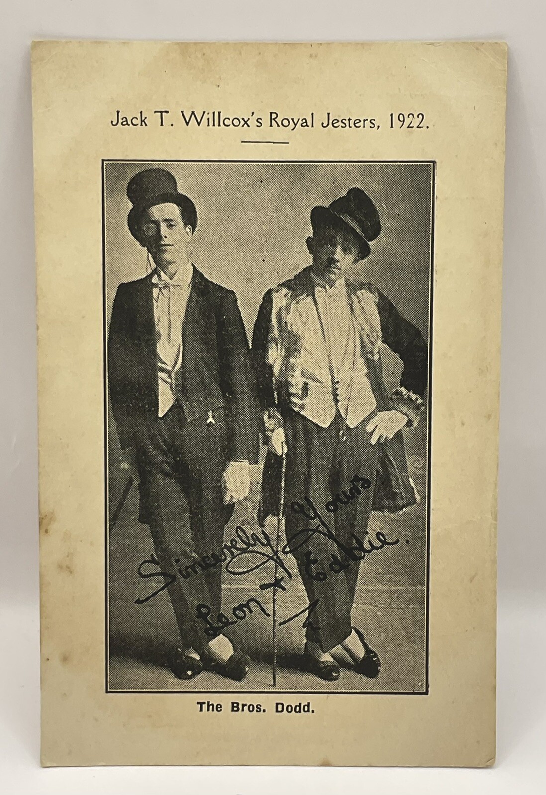 Postcard: Vintage Postcard, Jack T Willcox’s Royal Jesters, 1922. The Bros Dodd.: catalogue image 11