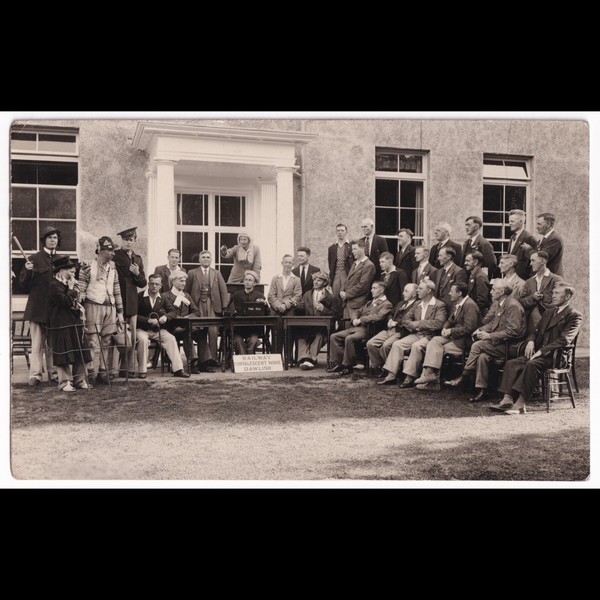 Postcard: Postcard: Railway Convalescent Home Dawlish. Group Photograph. Chapman & Son.: catalogue image 1