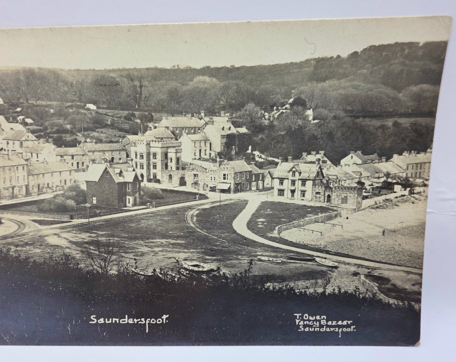 Postcard: Postcard, Saundersfoot, Real Photograph, T. OWEN.: catalogue image 4