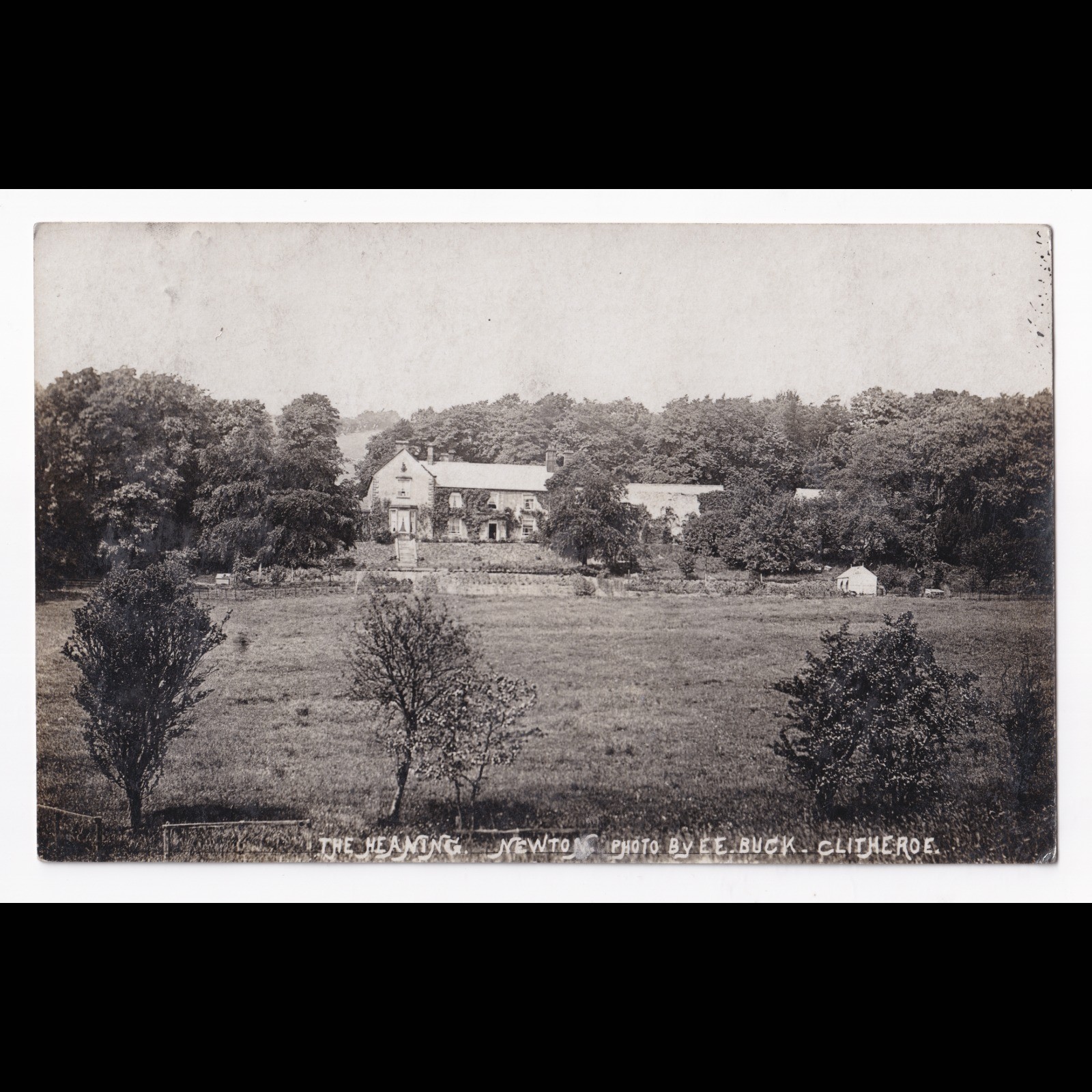 Postcard: Postcard: The Heaning, Newton, Real Photograph by BUCK, Clitheroe, Lancashire: catalogue image 1