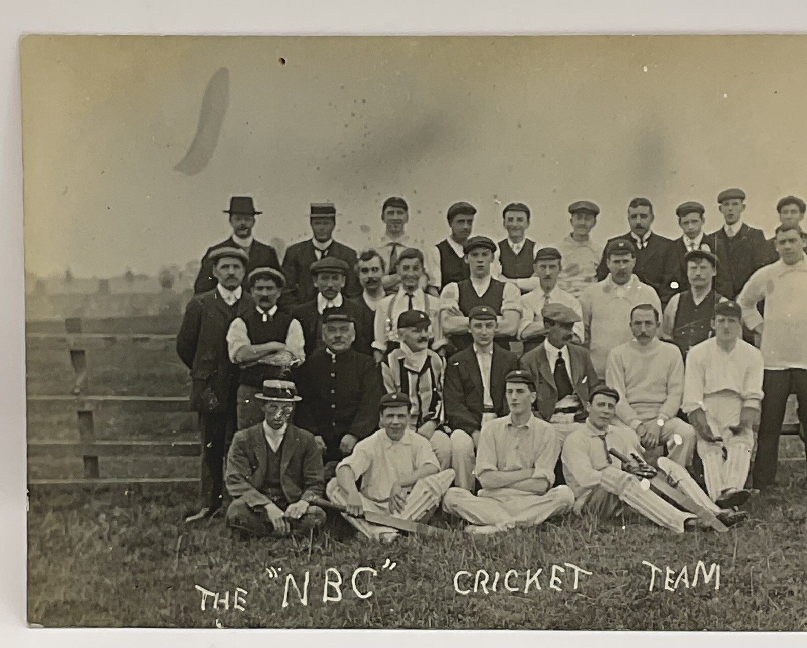 Postcard: Old Postcard, The NBC Cricket Team, 1909, Real Photograph.: catalogue image 3