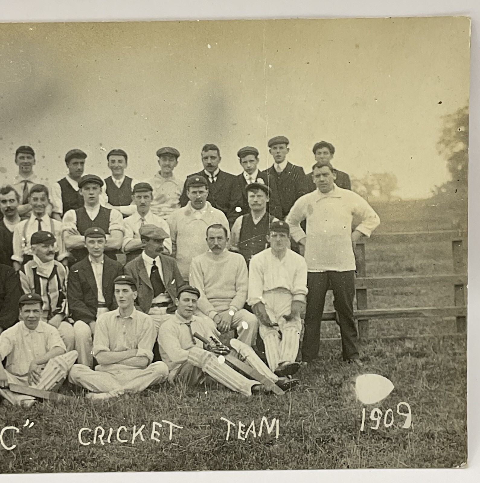 Postcard: Old Postcard, The NBC Cricket Team, 1909, Real Photograph.: catalogue image 5